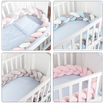 Nordic Newborn Baby Braids Bed Bumper Knot Pillow Baby Crib Protection Bumper Bedding CE Certification Safe Braided Crib Bumper
Nordic Newborn Baby Braids Bed Bumper Knot Pillow Baby Crib Protection Bumper Bedding CE Certification Safe Braided Crib Bumper