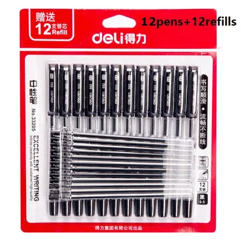 12Pcs Gel Pens + 12Pcs Refills Liquid-Ink 0.5mm High School Students Homework Exam Test Office Signation Accounting 33205
12Pcs Gel Pens + 12Pcs Refills Liquid-Ink 0.5mm High School Students Homework Exam Test Office Signation Accounting 33205