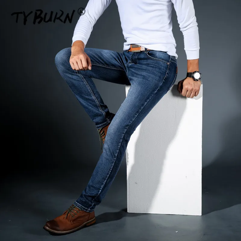TYBURN 2019 Spring New Men's Elastic Cotton Stretch Jeans Pants Loose Fit Denim Trousers Men's Brand Fashion Wear
TYBURN 2019 Spring New Men's Elastic Cotton Stretch Jeans Pants Loose Fit Denim Trousers Men's Brand Fashion Wear