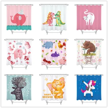 Kids Cartoon Animals Polyester Shower Curtain Rabbit Elephant Fabric Waterproof Bathroom Extra Long Bath Curtains for Home Decor
Kids Cartoon Animals Polyester Shower Curtain Rabbit Elephant Fabric Waterproof Bathroom Extra Long Bath Curtains for Home Decor