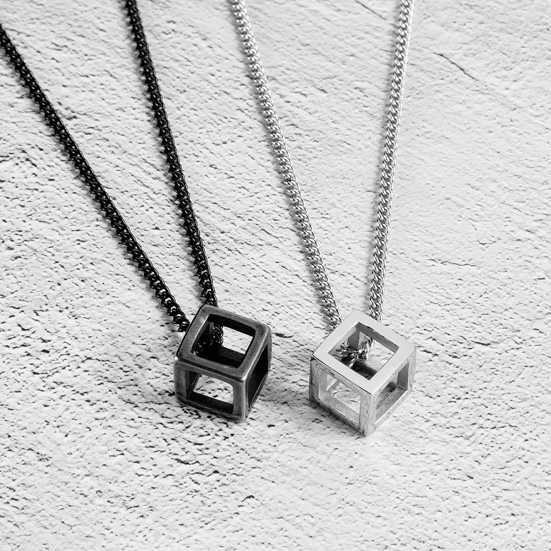 Fashion Hollow Cubic Pendant Necklaces For Women Jewelry Silver Color Men Necklaces Pendants Black Color Pendants For Unisex
Fashion Hollow Cubic Pendant Necklaces For Women Jewelry Silver Color Men Necklaces Pendants Black Color Pendants For Unisex