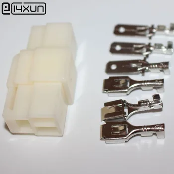 Sample,5 Sets 3 PinsMale Female Connectors 6.3mm 3P Terminal for Motorcycle auto/Car ATV Scooter Boat 
Sample,5 Sets 3 PinsMale Female Connectors 6.3mm 3P Terminal for Motorcycle auto/Car ATV Scooter Boat