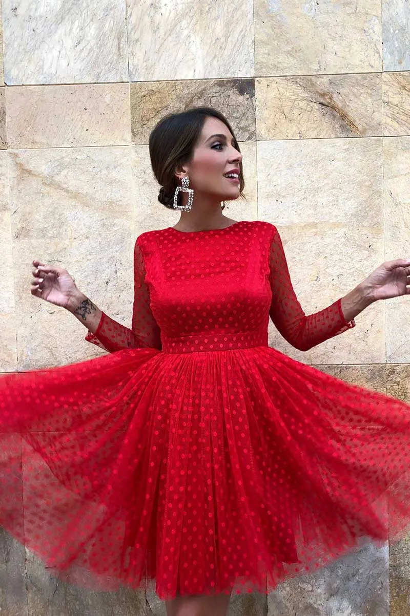 Hollow Women Half Sleeve Vintage Slim Sexy Party Dresses 2019 Women Spring New High-end Openwork Lace Slim Dress Lace Red Dress
Hollow Women Half Sleeve Vintage Slim Sexy Party Dresses 2019 Women Spring New High-end Openwork Lace Slim Dress Lace Red Dress