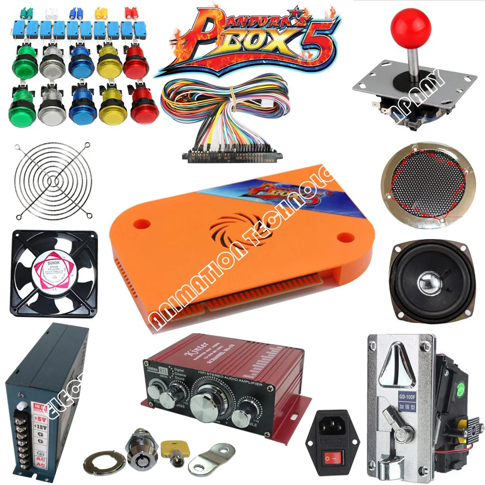 DIY JAMMA arcade kit box 4S 680 in 1 Game Board Coin Acceptor Power JAMMA wire American / ZIPPY joystick LED Button
DIY JAMMA arcade kit box 4S 680 in 1 Game Board Coin Acceptor Power JAMMA wire American / ZIPPY joystick LED Button