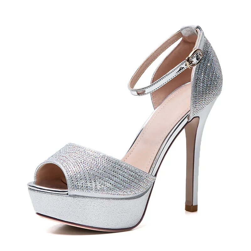 Summer 2019 European And American New 12cm Sandals With Fishmouth Buttoned, Super High Heel Shoes, Water Drill Waterproofing Tab
Summer 2019 European And American New 12cm Sandals With Fishmouth Buttoned, Super High Heel Shoes, Water Drill Waterproofing Tab