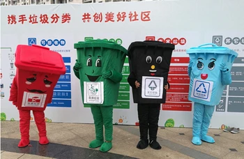 

Trash Can Mascot Costume Suits Cosplay Party Game Dress Outfits Clothing Advertising Carnival Halloween Easter Festival Adults