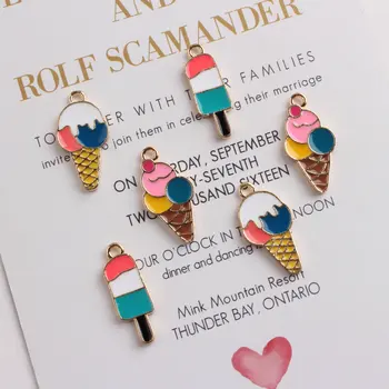 10PCS/Lot New Arrival Fashion DIY Jewelry Alloy Gold Color Enamel Sweety Dessert Ice Cream Charms Pendant For Bracelet Necklace
10PCS/Lot New Arrival Fashion DIY Jewelry Alloy Gold Color Enamel Sweety Dessert Ice Cream Charms Pendant For Bracelet Necklace