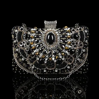 New Style Women's Shoulder Bags Black Diamonds Special Crystal Day Clutch Metal Chains Handbags Party Unique For Dressing
New Style Women's Shoulder Bags Black Diamonds Special Crystal Day Clutch Metal Chains Handbags Party Unique For Dressing