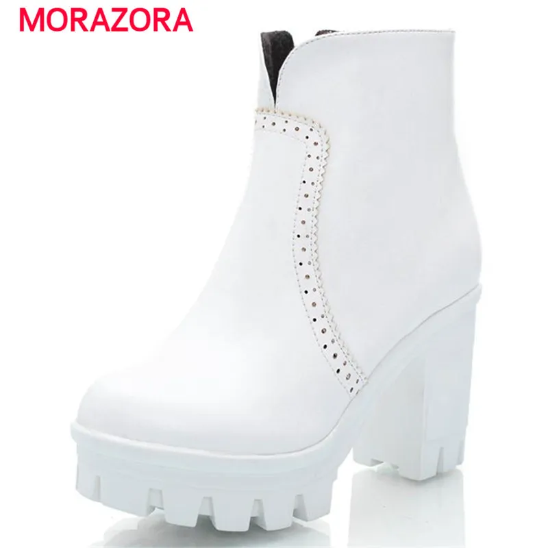 Square heel women shoes platform boots winter large size 34-43 fashion contracted prom party ankle boots solid zip Square heel women shoes platform boots winter large size 34-43 fashion contracted prom party ankle boots solid zip<br><br>Aliexpress