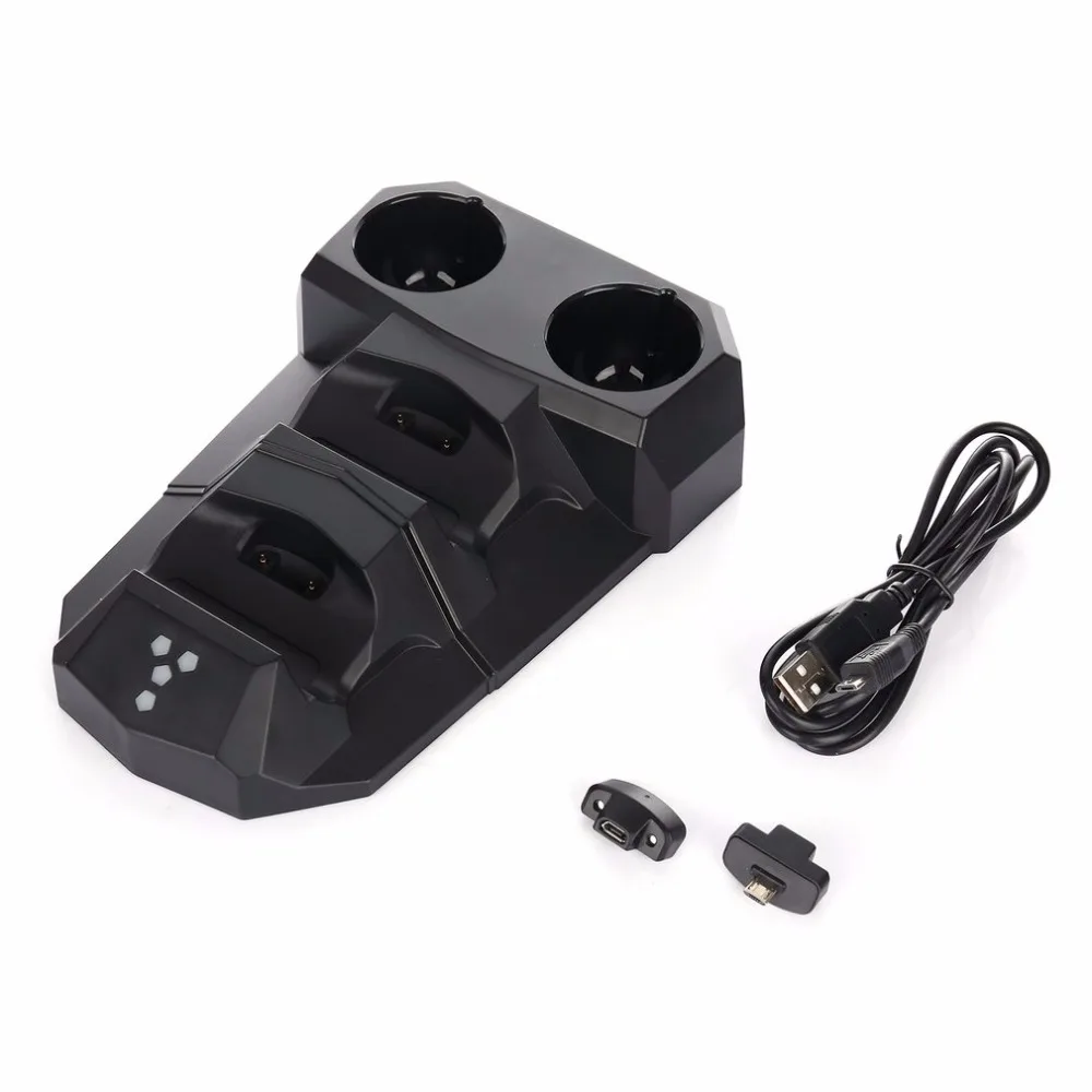 4-in-1 USB Charging Dock With LED Light Dual Charger Dock Station For Playstation For PS3 Move For PS4 VR Controllers Holder
4-in-1 USB Charging Dock With LED Light Dual Charger Dock Station For Playstation For PS3 Move For PS4 VR Controllers Holder