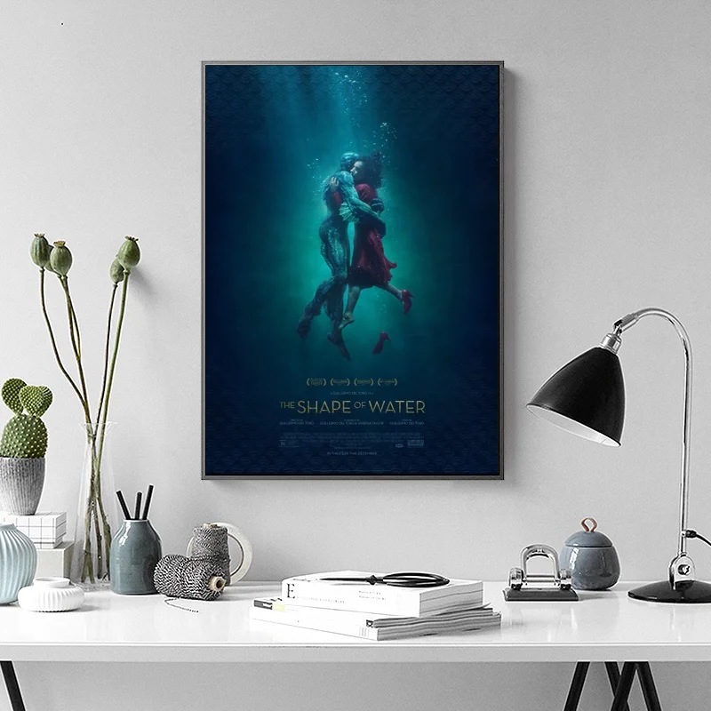 The Shape of Water Movie Poster Wall Art Wall Decor Silk Prints Art Poster Paintings for Living Room
The Shape of Water Movie Poster Wall Art Wall Decor Silk Prints Art Poster Paintings for Living Room