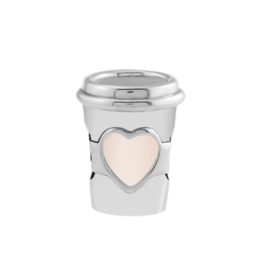 Drink To Go Coffee Cup Charm, Pink Enamel 925 Sterling Silver Jewelry Fit Brand Bangle Bracelet Jewelry Making For Women
Drink To Go Coffee Cup Charm, Pink Enamel 925 Sterling Silver Jewelry Fit Brand Bangle Bracelet Jewelry Making For Women
