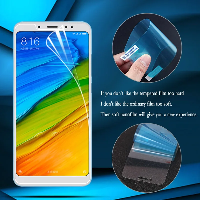 Hydrogel Film For Xiaomi Redmi Note 5 Pro 4X 4 3 Screen Protector Nano Explosion-proof For Xiaomi Redmi 6 Pro S2 6A 5A 5 Plus
Hydrogel Film For Xiaomi Redmi Note 5 Pro 4X 4 3 Screen Protector Nano Explosion-proof For Xiaomi Redmi 6 Pro S2 6A 5A 5 Plus