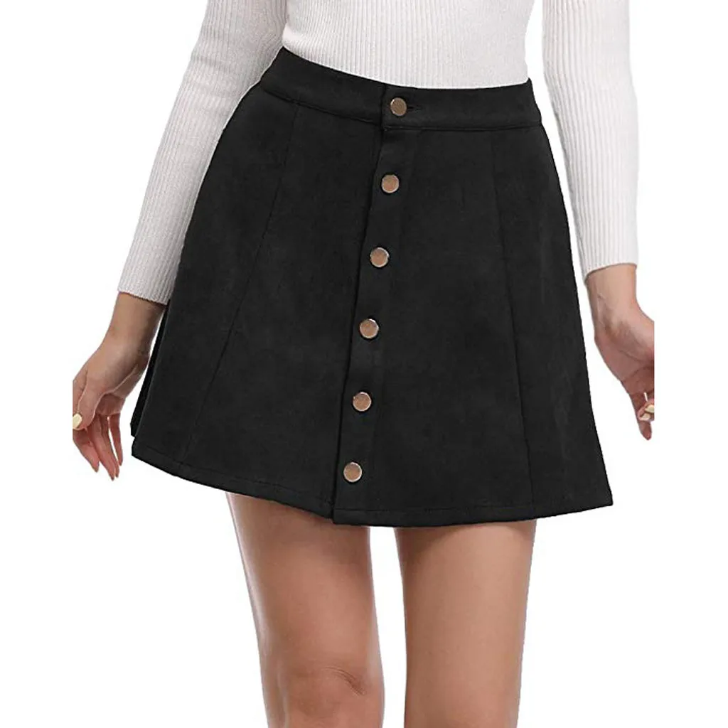 JAYCOSIN 2019 Summer Skirt Women Solid Vintage Suedette Button High Waist Plain A-Line Short Mini Skirt Casual Sweet Skirt may4
JAYCOSIN 2019 Summer Skirt Women Solid Vintage Suedette Button High Waist Plain A-Line Short Mini Skirt Casual Sweet Skirt may4