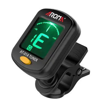AT-01A Folk Acoustic Guitar Tuner Rotatable Clip-on Tuner LCD Display Chromatic Violin Ukulele Bass Electronic Tuning Tuner
AT-01A Folk Acoustic Guitar Tuner Rotatable Clip-on Tuner LCD Display Chromatic Violin Ukulele Bass Electronic Tuning Tuner
