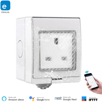 IP55 Waterproof Wireless Smart WIFI Socket 10A 2500W EU/UK/US Plug Optional Work with Alexa & Google Assistants IFTTT eWelink
IP55 Waterproof Wireless Smart WIFI Socket 10A 2500W EU/UK/US Plug Optional Work with Alexa & Google Assistants IFTTT eWelink