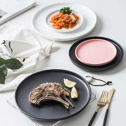 Nordic Solid Color Creative Household Dish Western Dish Tray Simple Steak Plate Ceramic Tableware Breakfast Plate
Nordic Solid Color Creative Household Dish Western Dish Tray Simple Steak Plate Ceramic Tableware Breakfast Plate