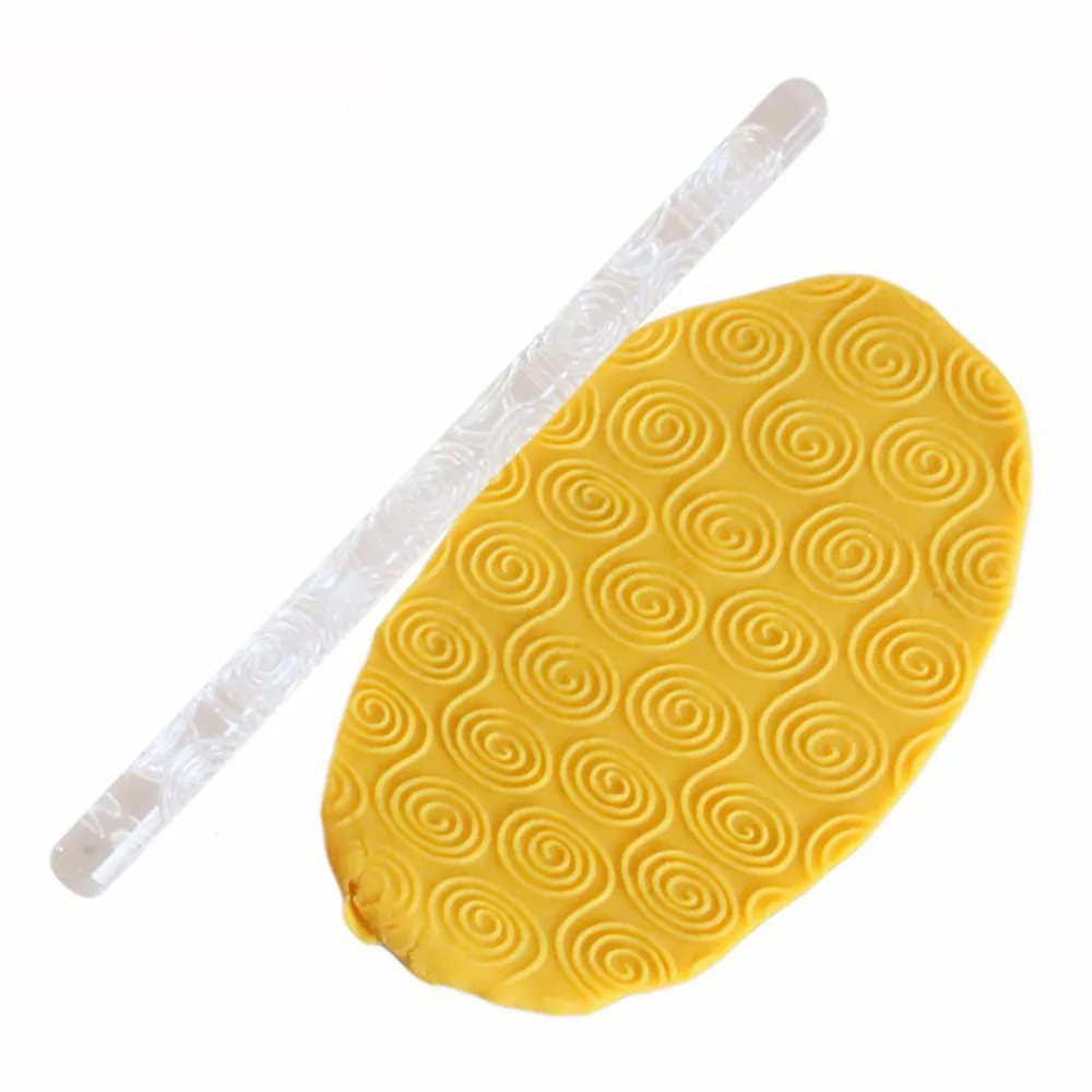 Embossing Acrylic Rolling Pin Fondant Sugar Craft Cake Baking Decorating Tool Plum blossom carved spiral Patterned Dough Roller
Embossing Acrylic Rolling Pin Fondant Sugar Craft Cake Baking Decorating Tool Plum blossom carved spiral Patterned Dough Roller