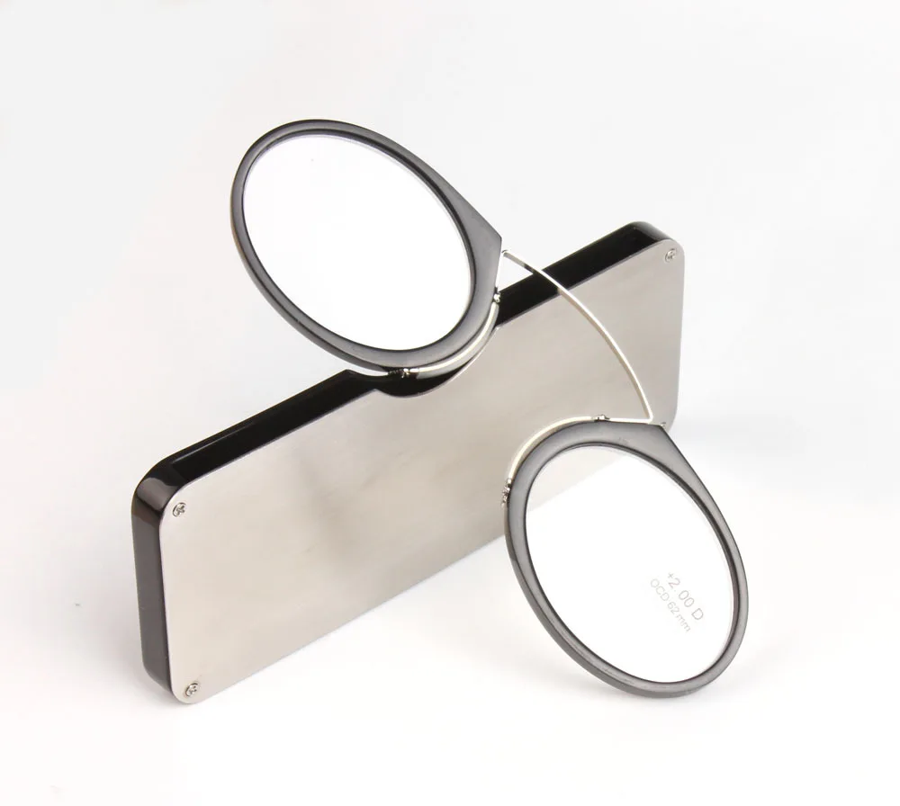 New Clip Nose TR90 Reading Glasses Mini Ultralight SOS Wallet Older Glasses With Box Glass Lens Metal business glasse
New Clip Nose TR90 Reading Glasses Mini Ultralight SOS Wallet Older Glasses With Box Glass Lens Metal business glasse