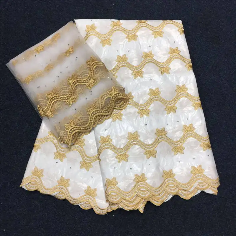 white Beaded bazin Riche Fabric African Embroidered Bazin Riche With 2 Yards French Lace Fabric For garment for lady-L5
white Beaded bazin Riche Fabric African Embroidered Bazin Riche With 2 Yards French Lace Fabric For garment for lady-L5