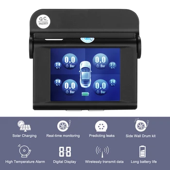 Car TPMS Tire Pressure Monitoring System HD Digital LCD Display Auto Alarm tool Wireless 4 external Sensor USB or Solar Charging
Car TPMS Tire Pressure Monitoring System HD Digital LCD Display Auto Alarm tool Wireless 4 external Sensor USB or Solar Charging