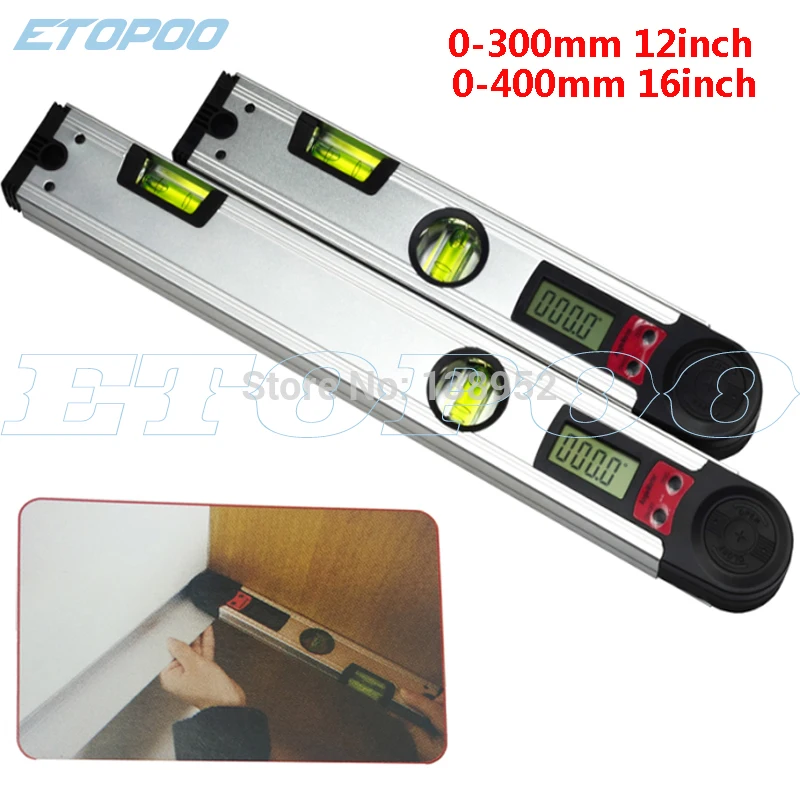 Electronic Protractor 0-225 Degree Digital Angle Level Meter Gauge 400mm 16 inch Electronic Protractor With LCD Display
Electronic Protractor 0-225 Degree Digital Angle Level Meter Gauge 400mm 16 inch Electronic Protractor With LCD Display