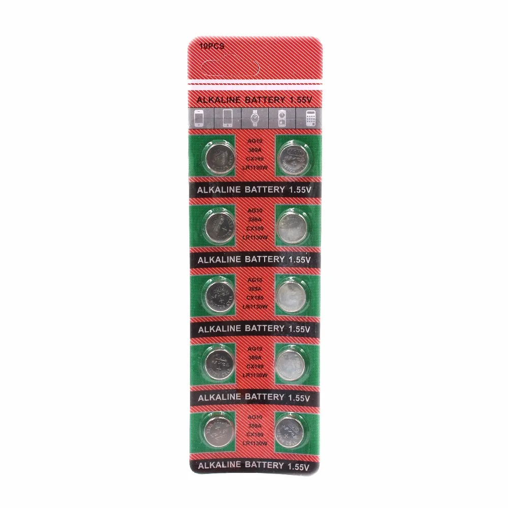 20PCS AG10 LR1130 389 SR1130 Button Batteries 189 LR54 Cell Coin Alkaline Battery 1.55V SR54 389 189 For Watch Toys Remote
20PCS AG10 LR1130 389 SR1130 Button Batteries 189 LR54 Cell Coin Alkaline Battery 1.55V SR54 389 189 For Watch Toys Remote