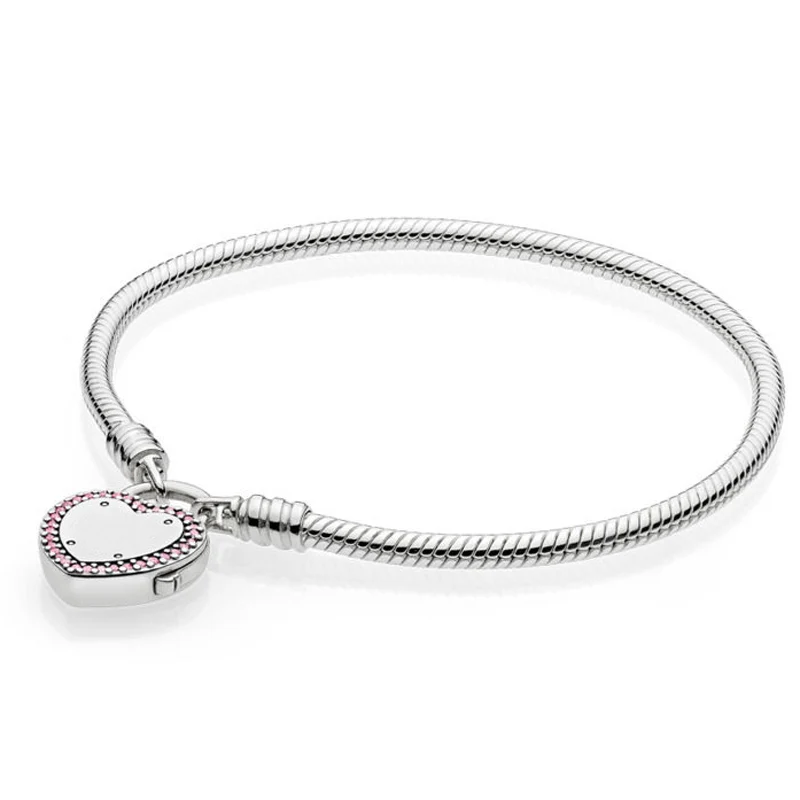 Authentic 925 Sterling Silver Lock Your Promise Snake Chain Pandora Bracelet Bangle Fit Women Bead Charm Diy Europe Jewelry
Authentic 925 Sterling Silver Lock Your Promise Snake Chain Pandora Bracelet Bangle Fit Women Bead Charm Diy Europe Jewelry