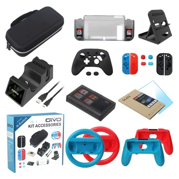 OIVO Game Accessories Kit for Nintend Switch Controller Charging Dock Carry Bag Playstand Cover Case Joy Con Wheels Card Storage
OIVO Game Accessories Kit for Nintend Switch Controller Charging Dock Carry Bag Playstand Cover Case Joy Con Wheels Card Storage