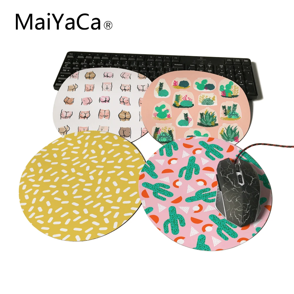 MaiYaCa Round Mouse Pad Red Hot Cactus Southwest Desert Palm Customize Your Own Image Good Quality Anti-Skid Table Mats
MaiYaCa Round Mouse Pad Red Hot Cactus Southwest Desert Palm Customize Your Own Image Good Quality Anti-Skid Table Mats