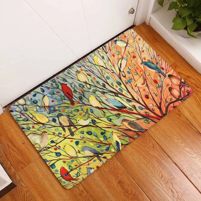 Comwarm doormat for entrance door oil pattern colorful bird tree world rugs anti skid mats for living room bedroom kitchen use
Comwarm doormat for entrance door oil pattern colorful bird tree world rugs anti skid mats for living room bedroom kitchen use