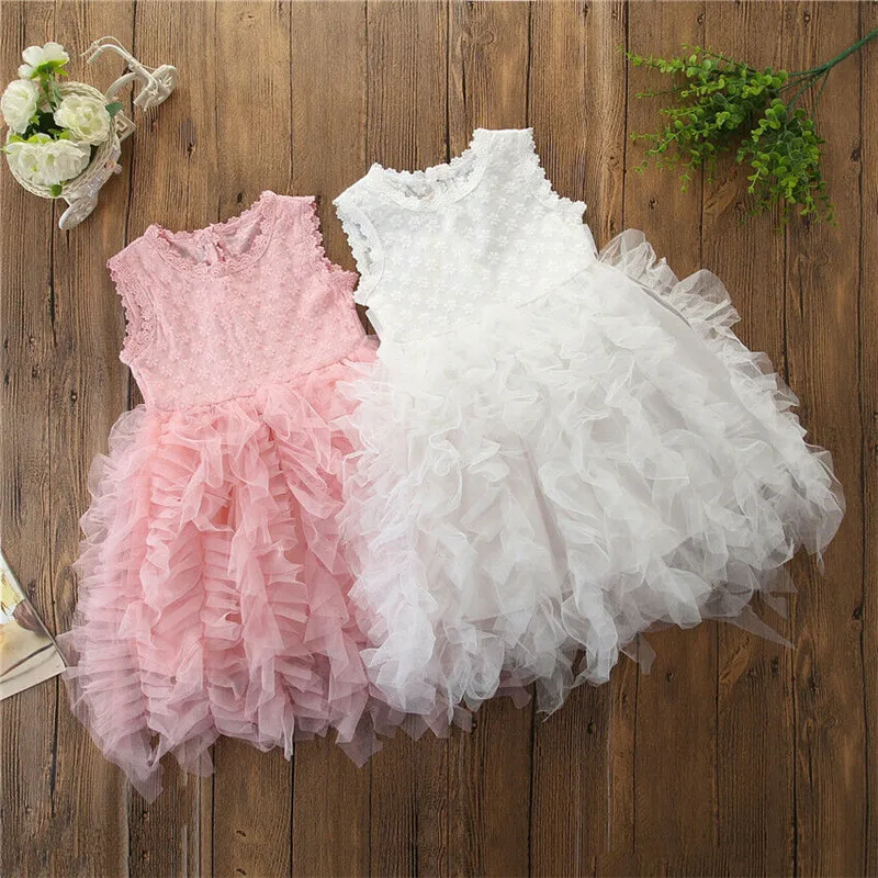 Kids Baby Girl Lace Dress Sleeveless Ruffles Tulle Dress Sweet Pageant Wedding Birthday Princess Dress Girl Flowers Dress 1-6Y
Kids Baby Girl Lace Dress Sleeveless Ruffles Tulle Dress Sweet Pageant Wedding Birthday Princess Dress Girl Flowers Dress 1-6Y