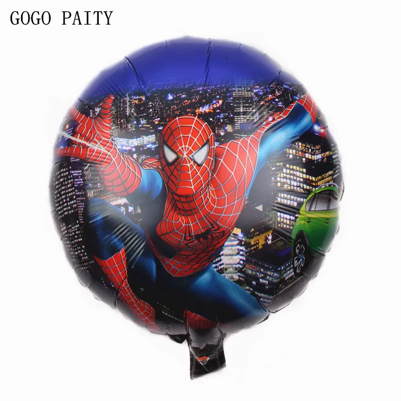 GOGO PAITY Children's toys, birthday party Spiderman automatic sealing foil balloons wholesale round
GOGO PAITY Children's toys, birthday party Spiderman automatic sealing foil balloons wholesale round