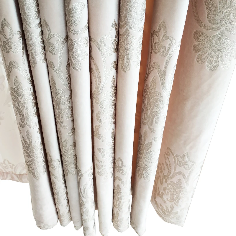 Velvet Curtains for Living Room Gold Stamping Process Europe-style Window Curtains for Bedroom High-grade Drapes Beige
Velvet Curtains for Living Room Gold Stamping Process Europe-style Window Curtains for Bedroom High-grade Drapes Beige