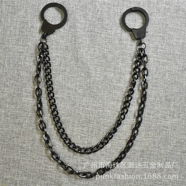 Men Trousers Pants Wallet Keychain Gray Black Skull Horns Bullet Shape Pendant Metal Link Waist Chain Punk Jean Heavy BL32 | Украшения и