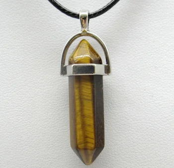 wholesale 1PCS Natural tiger eye Stone Crystal Agates turquoises Hexagonal Column Shape Pendant Necklace for Jewelry making
wholesale 1PCS Natural tiger eye Stone Crystal Agates turquoises Hexagonal Column Shape Pendant Necklace for Jewelry making