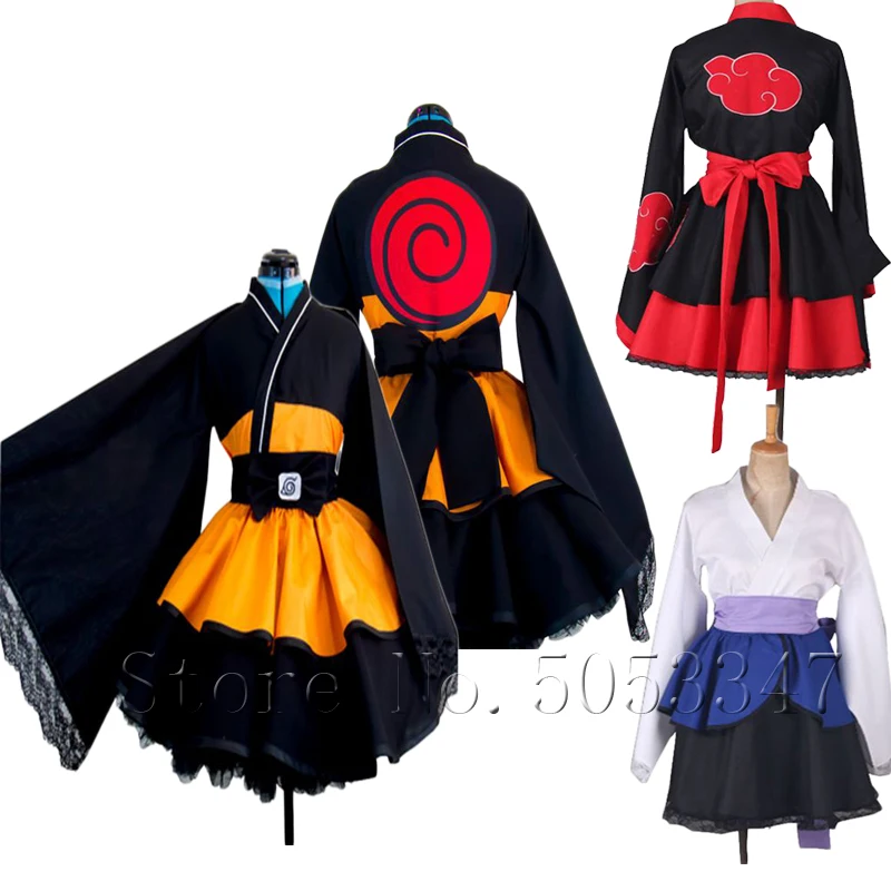 Unisex Naruto Cosplay Costumes NARUTO Uzumaki Naruto lolita Skirts Lolita Sasuke kimono dress anime Cosplay Costume Halloween
Unisex Naruto Cosplay Costumes NARUTO Uzumaki Naruto lolita Skirts Lolita Sasuke kimono dress anime Cosplay Costume Halloween