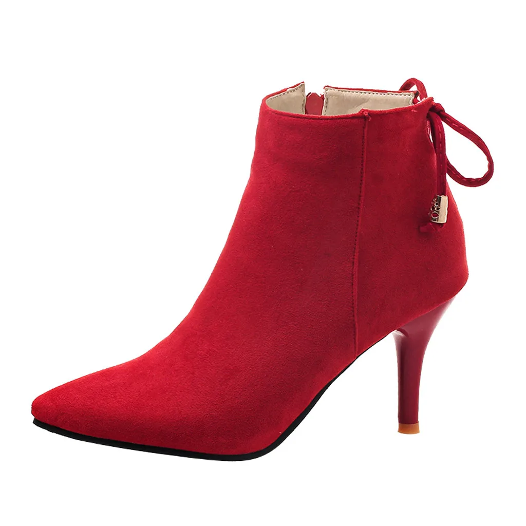 SAGACE Women's pointed stiletto heel with fashion bow ankle boots wild side zipper women's short boots new listing 2019
SAGACE Women's pointed stiletto heel with fashion bow ankle boots wild side zipper women's short boots new listing 2019