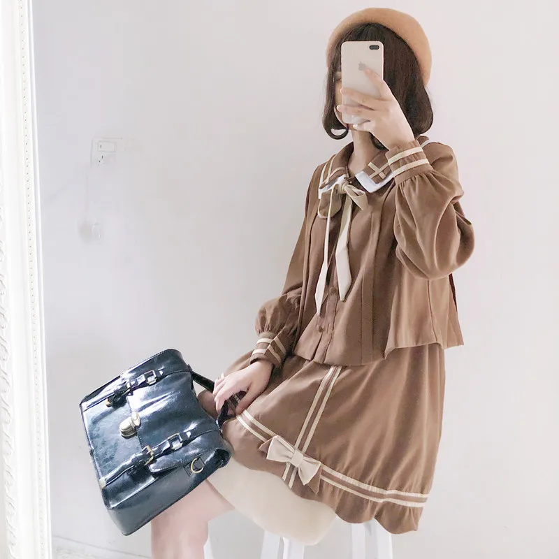Japanese school uniform for girls sailor set school girl costume Long-sleeved school uniform 2 Pcs Set autumn school uniforms
Japanese school uniform for girls sailor set school girl costume Long-sleeved school uniform 2 Pcs Set autumn school uniforms