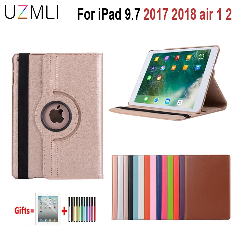 Smart Wake Leather Case for new iPad 2017 2018 5th 6th Generation air air2 9.7 360 Degree Rotating Smart Cover Coque Funda+Gifts
Smart Wake Leather Case for new iPad 2017 2018 5th 6th Generation air air2 9.7 360 Degree Rotating Smart Cover Coque Funda+Gifts