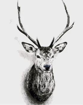 YKXLLW Black and white deer head oil Painting picture By Numbers Drawing coloring by numbers DIY Painting living room decoration
YKXLLW Black and white deer head oil Painting picture By Numbers Drawing coloring by numbers DIY Painting living room decoration