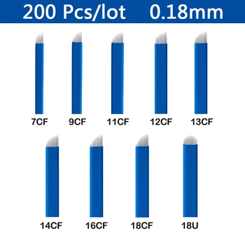 Microblading Needles Blue 7/9/12/14/18u shape Lamina Permanent Makeup Manual Eyebrow Tattoo Blade for 3D Embroidery Tattoo Gun
Microblading Needles Blue 7/9/12/14/18u shape Lamina Permanent Makeup Manual Eyebrow Tattoo Blade for 3D Embroidery Tattoo Gun