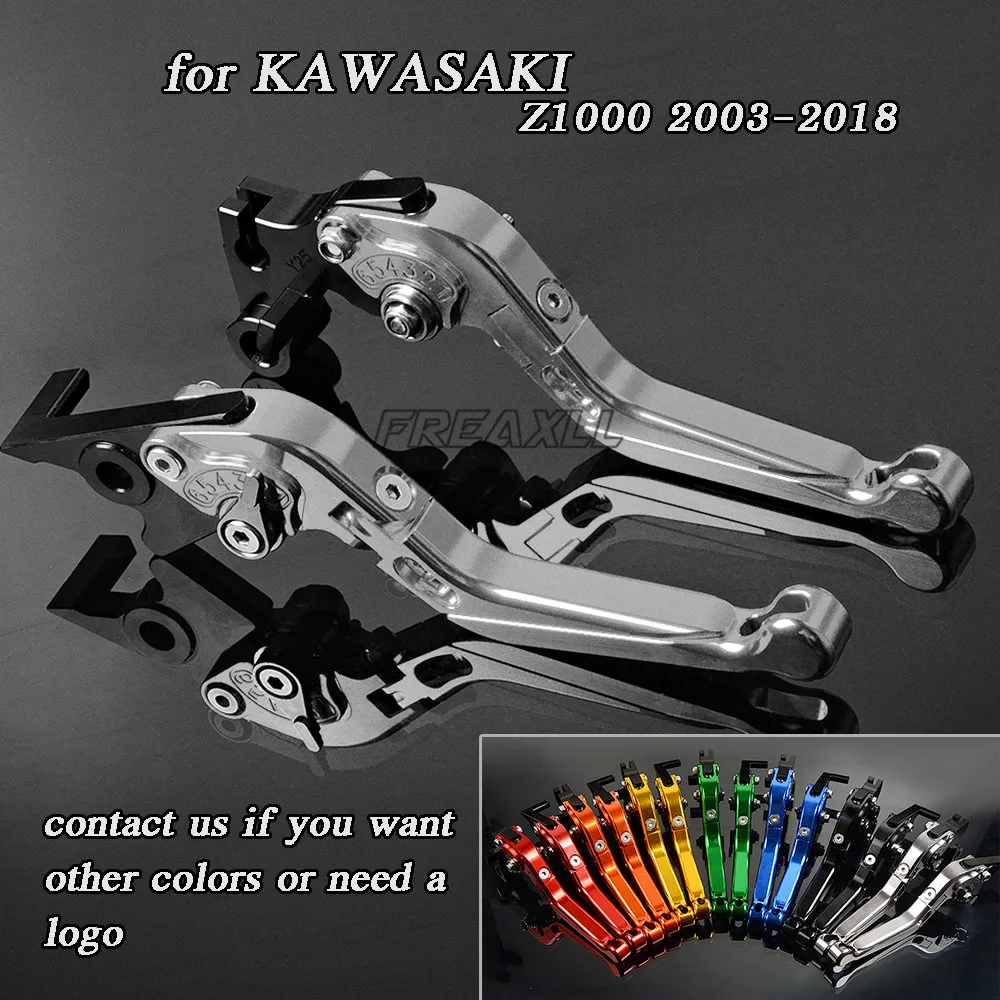 Алюминиевые рычаги тормозной муфты для Kawasaki Z1000 2003 2006 2007 2016 2017 2018|Рычаги веревки и кабели| |