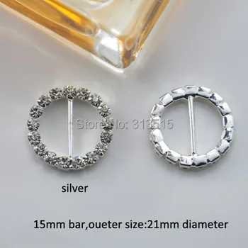 (M0163-15mm inner bar) round rhinestone ribbon slider for wedding invitation card, silver or light gold or gold plating
(M0163-15mm inner bar) round rhinestone ribbon slider for wedding invitation card, silver or light gold or gold plating