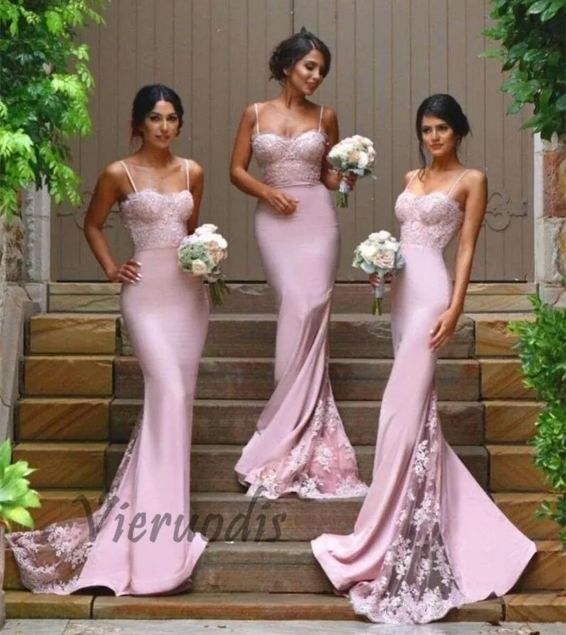 2019 Pink Sexy Spaghetti Straps Bridesmaid Dresses Sweetheart Lace Backless Maid Of the Honor Dresses vestidos de festa
2019 Pink Sexy Spaghetti Straps Bridesmaid Dresses Sweetheart Lace Backless Maid Of the Honor Dresses vestidos de festa