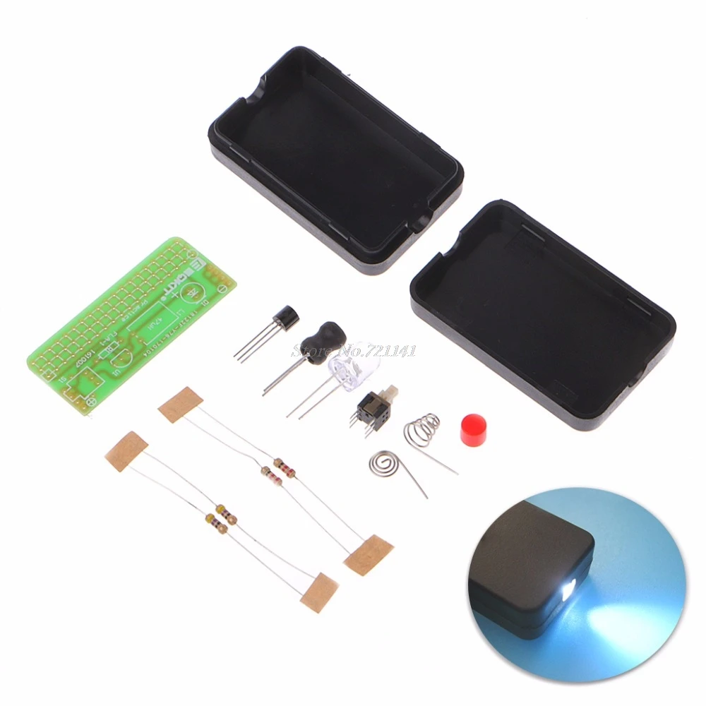 DIY Kit 1.5V Flashlight Practical Soldering Circuit Board Universal Plate Electronic Parts
DIY Kit 1.5V Flashlight Practical Soldering Circuit Board Universal Plate Electronic Parts