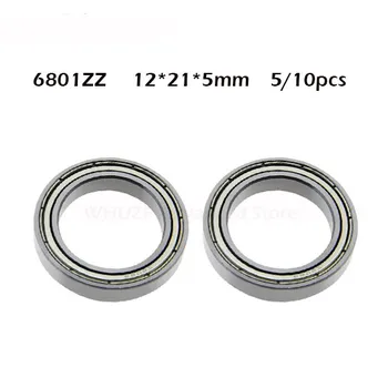 5/10pcs 6801ZZ ABEC-1 12x21x5mm 6801 ZZ Thin Section 6801z Deep Groove 6801 Ball Bearing 61801
5/10pcs 6801ZZ ABEC-1 12x21x5mm 6801 ZZ Thin Section 6801z Deep Groove 6801 Ball Bearing 61801