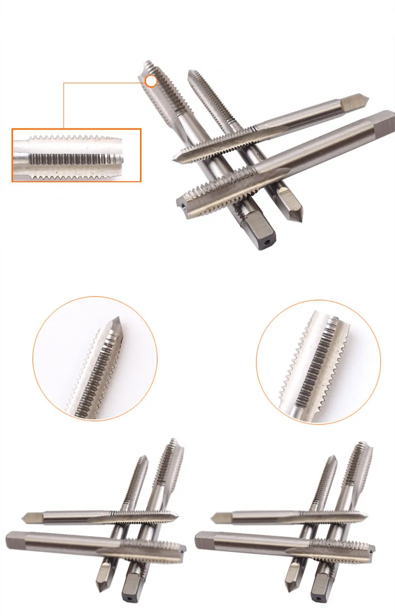 Метчики и штампы из быстрорежущей стали, 1/8-5/16, серебристые | AliExpress