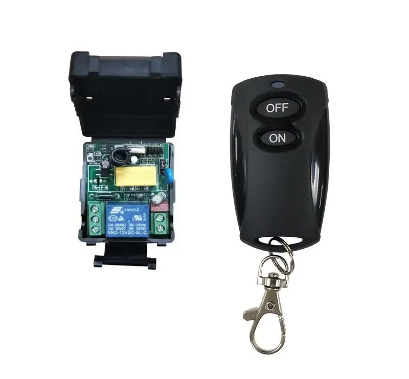 Universal 433mhz 220 v 1 ch RF wireless radio remote control lighting switch receiver+ transmitter 10A relay
Universal 433mhz 220 v 1 ch RF wireless radio remote control lighting switch receiver+ transmitter 10A relay