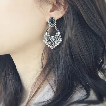 Indian Jhumka Jhumki Earrings for Women Bohemian Bells Tassel Statement Earring Vintage orecchini Gypsy Turkish Tribal Jewelry
Indian Jhumka Jhumki Earrings for Women Bohemian Bells Tassel Statement Earring Vintage orecchini Gypsy Turkish Tribal Jewelry